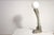 Vintage Modern Brutalist Carved Wooden Table Lamp with Opal Globe, 1930s For Sale - Image 11 of 11