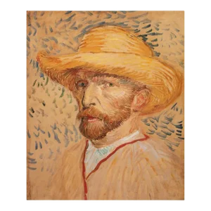 2008 After Van Gogh "Self-Portrait With Straw Hat", First Edition German Poster