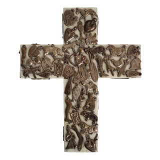 Folk Art Cross by Estela Ogazon, Mexico For Sale