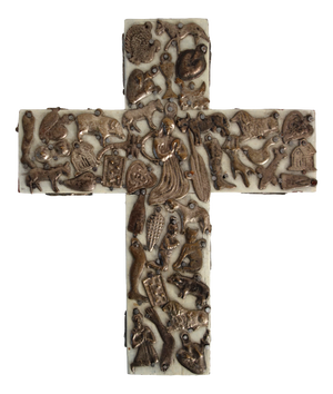 Folk Art Cross by Estela Ogazon, Mexico