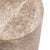 Fresh taupe and ivory toned faux marble end table / pedestal made from glass-fiber reinforced concrete material....
