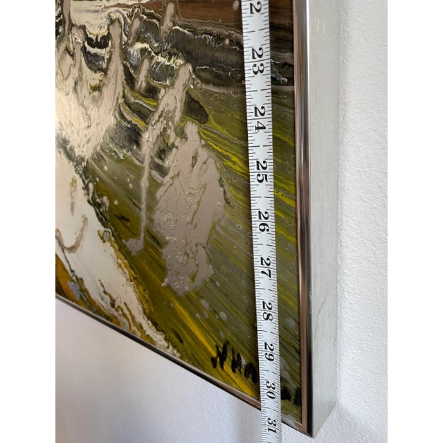 Mid-Century Modern Multicolored Abstract Expressionist Signed Painting For Sale - Image 11 of 13