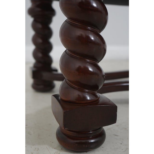 Hancock & Moore Tufted Leather Window Bench For Sale - Image 11 of 14