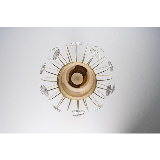 Swedish Modern Model 11510 Pendant in Glass and Metal from Böhlmarks, Sweden, 1940s For Sale - Image 10 of 14