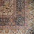 1950s Large Vintage Persian Floral Area Rug in Ivory and Navy, 1950s For Sale - Image 5 of 7