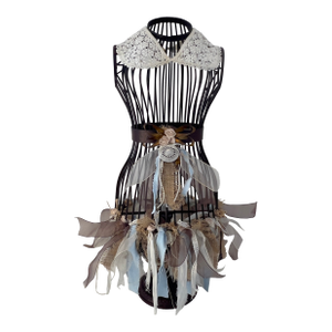 Antique Style Victorian Rustic Dress Form Mannequin Metal Wrought Iron Shabby Chic