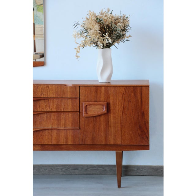 Brown Scandinavian Teak Sideboard, 1960s For Sale - Image 8 of 18
