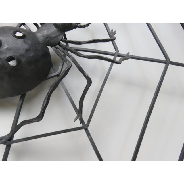 Black Iron Wall Decoration Spider, 1950s For Sale - Image 16 of 18