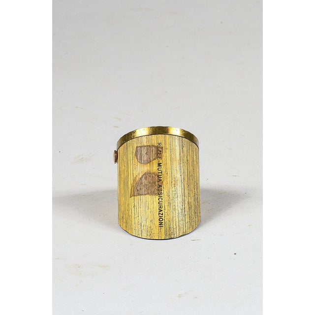 Aberdann 17-Jewel Gold-Plated Table Alarm Clock with Date, Italy, 1960s For Sale - Image 6 of 8