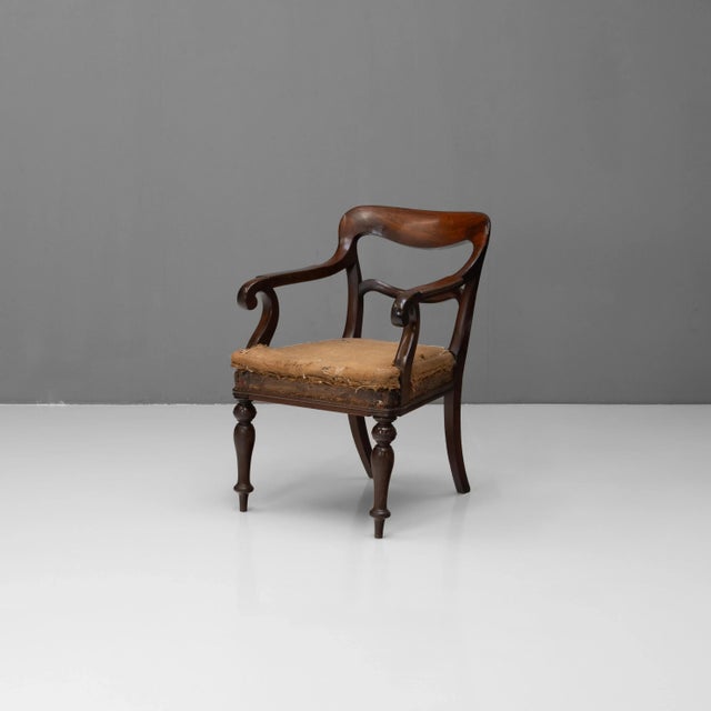 Brown Mahogany Armchair, United Kingdom, 1870s For Sale - Image 8 of 8