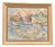 Arvidsson, Waterfront Cityscape, 1950s, Oil Painting on Panel, Framed For Sale
