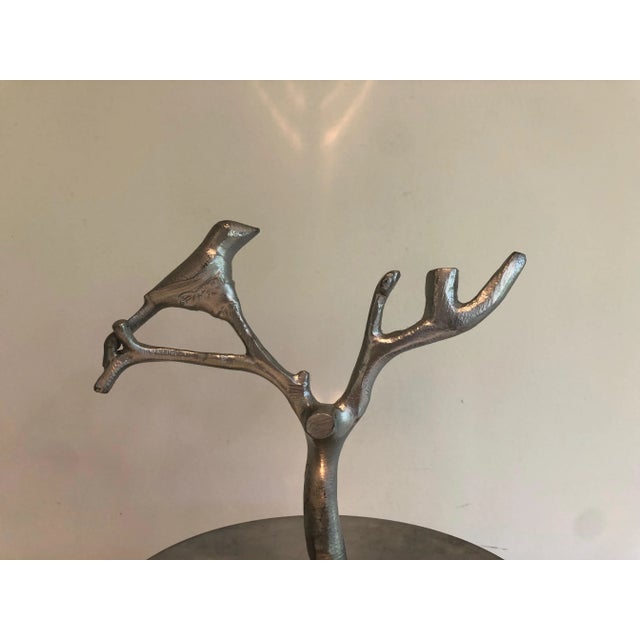 1970s Aluminum Bird and Branch Serving Pieces - Set of 3 For Sale - Image 11 of 13