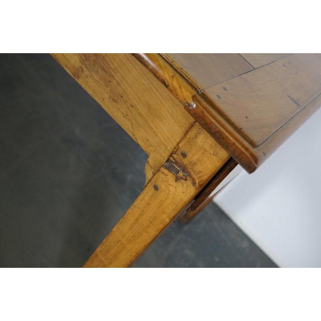 Antique French Cherry Dining Table, Late 19th Century For Sale - Image 6 of 18