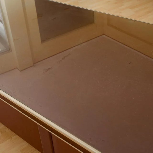 Burgundy Desk from Umberto Mascagni, 1950s For Sale - Image 6 of 9