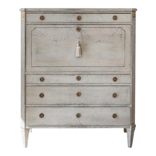 1790s Gustavian Secretary Desk For Sale