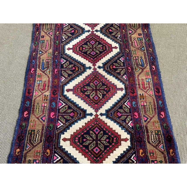 Handmade Middle Eastern Wool Rug For Sale - Image 4 of 15