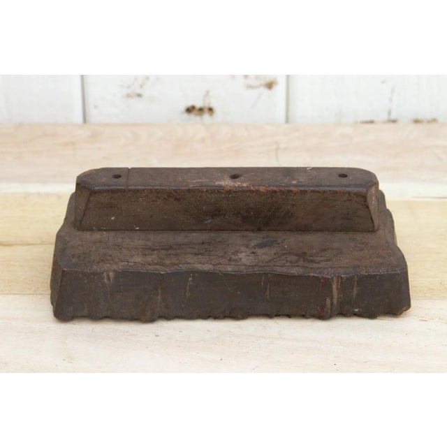 Juhi Vintage Wooden Printing Block For Sale In Los Angeles - Image 6 of 8
