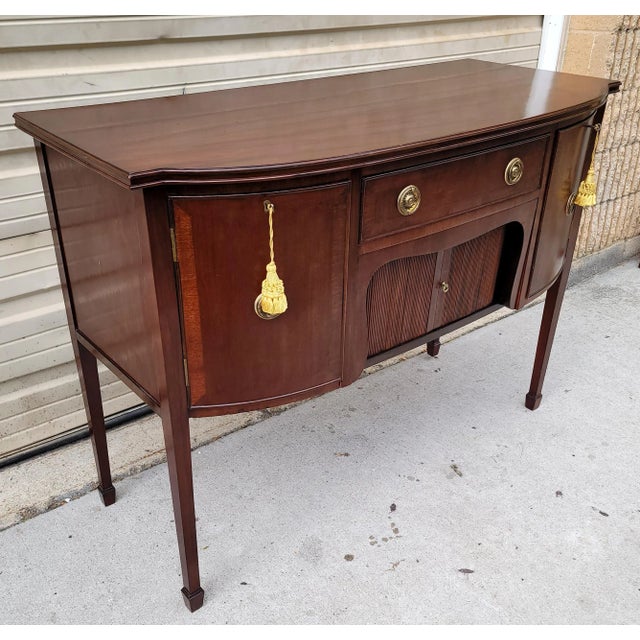 Early 20th Century Sheraton Style Mahogany Sideboard For Sale - Image 13 of 13