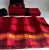 Late 20th C. Boxed Set of 4 Walai Crimson & Orange Stripe Silk Placemats & Napkins For Sale - Image 17 of 18