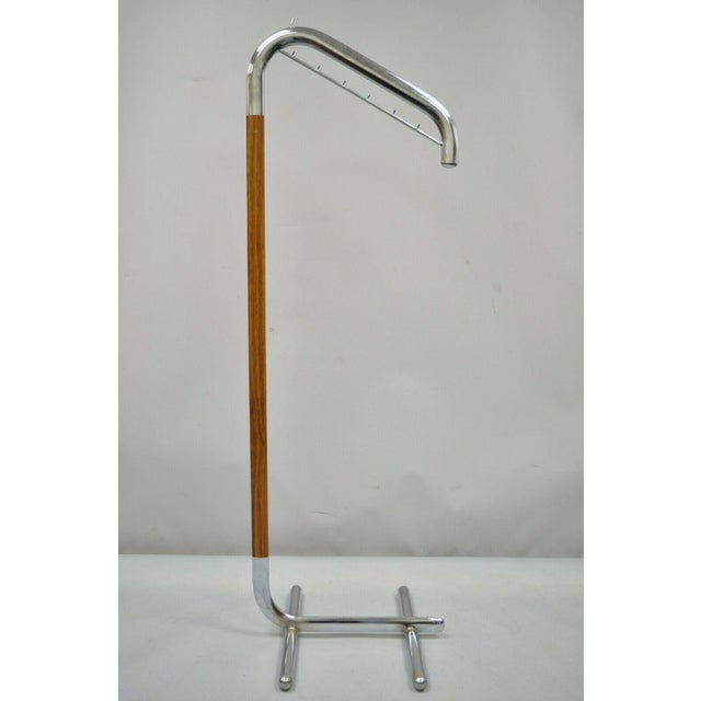 Vintage Italian Mid Century Modern Chrome Metal Clothing Rack Clothes Valet Hanger Chairish