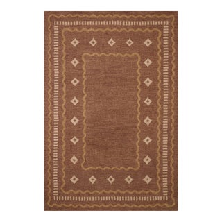 Chris Loves Julia x Loloi Alfie Clay / Spice 18" x 18" Sample Rug For Sale
