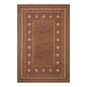 Chris Loves Julia x Loloi Alfie Clay / Spice 18" x 18" Sample Rug