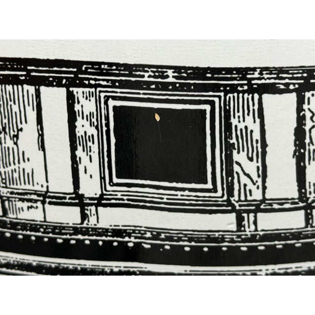 Ceramic Fornasetti Casa Con Colonne Stool For Sale - Image 7 of 12