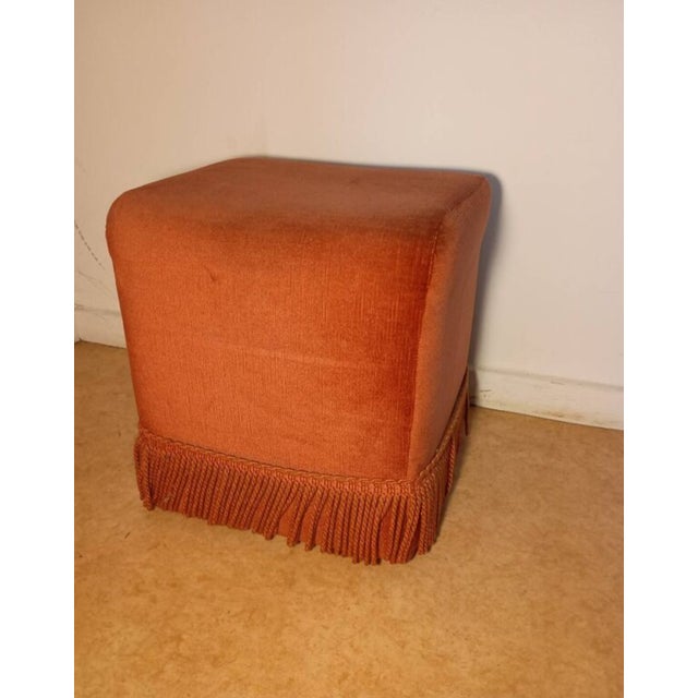 Mid-Century Pink Toad Ottoman, 1950s For Sale - Image 3 of 7