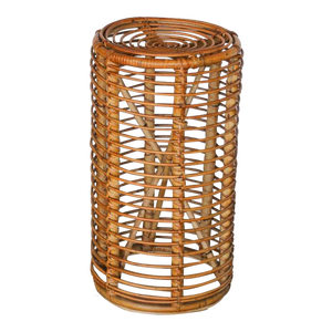 1960s Italian Rattan Stool by Tito Agnoli