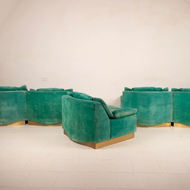 Stropiccio Lounge Chairs by Luciano Frigerio for Frigerio di Desio, 1975, Set of 5 For Sale - Image 12 of 18