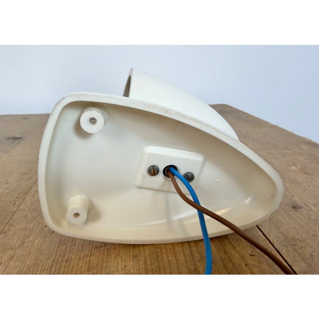 Industrial White Bakelite Wall Light with Milk Glass from Elektrosvit, 1950s For Sale - Image 13 of 18