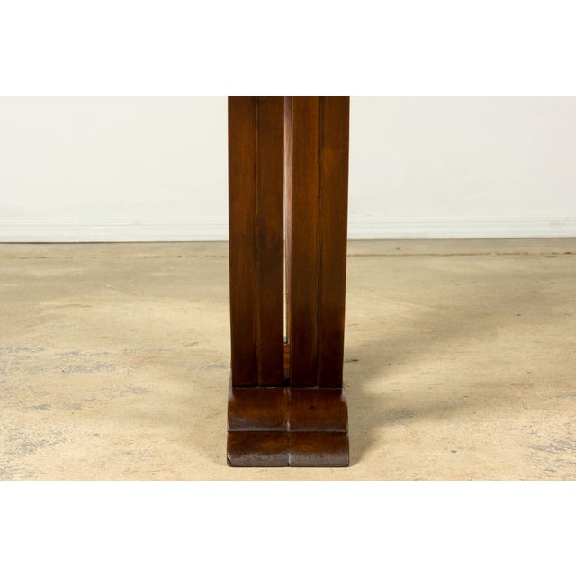 1930s French Art Deco Walnut Console Table For Sale - Image 15 of 18