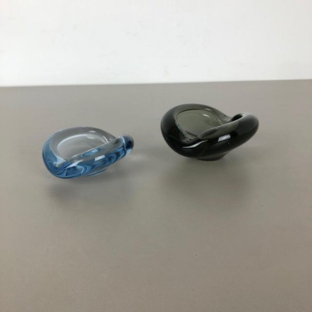 Glass Shell Ashtray by Per Lutken for Holmegaard, Denmark, 1960s, Set of 2 For Sale - Image 3 of 18