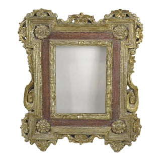 House of Heydenryk Spanish Baroque Style Gilt and Red Picture Frame For Sale
