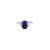 Blue 1.97 Ct Gia Certified Natural Sapphire & Diamond Ring Size 6.5 For Sale - Image 8 of 9