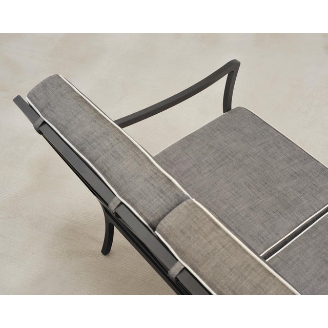 McKinnon and Harris Beaufort Aluminum Three-Seat Garden Sofa For Sale - Image 10 of 13