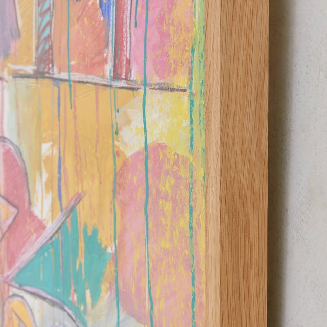 Early 20th Century Angel Darisio, Mixed Media Painting on Paper No. 22, 20th Century For Sale - Image 5 of 8