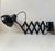 Bauhaus Black Articulated Scissor Wall Lamp, 1950s For Sale - Image 12 of 12