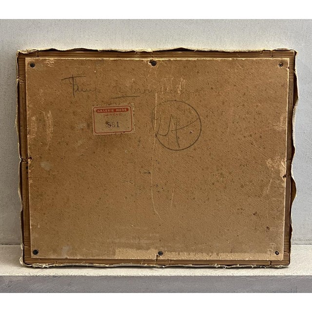 Emile Patru, Paysage d'automne, 1918, Oil on Canvas For Sale - Image 8 of 9