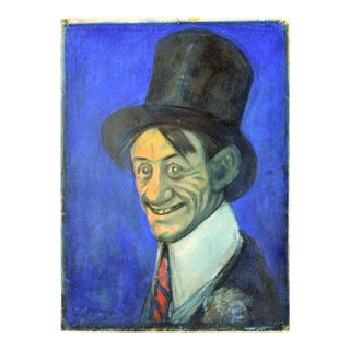 Portrait of Ettore Petrolini - Mixed Media Drawing by G. Galantara Early 20th Century For Sale