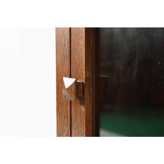 Mission Solid Oak Display Bookcase - Micheals Cherry For Sale - Image 13 of 14