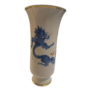 Meissen Blue Ming Dragon Vase
