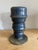 Wonderful and very heavy painted metal vase. It's pierced so it could be used for dried / faux flowers or branches. We...