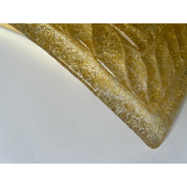 Golden Murano Glass Wall Lights, 1990s, Set of 2 For Sale - Image 12 of 14