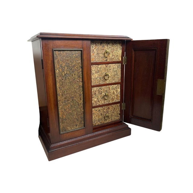 Victorian English Satinwood and Gilt Metal Glazed Pier Cabinet in Walnut, 1890s For Sale - Image 6 of 16