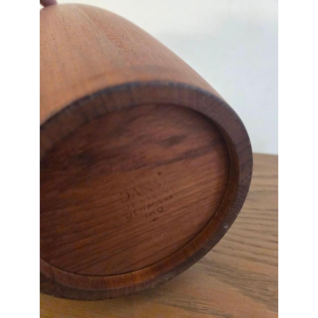 1960s Danish Staved Teak Bucket Style Ice Bucket by Jens Quistgaard, 1965 For Sale - Image 5 of 7