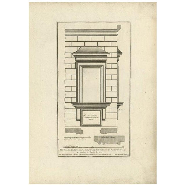 De Rossi, Palazzo Chigi, 1710, Paper For Sale - Image 5 of 5