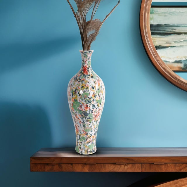 Jardin Colore' Tall Vase For Sale - Image 9 of 10