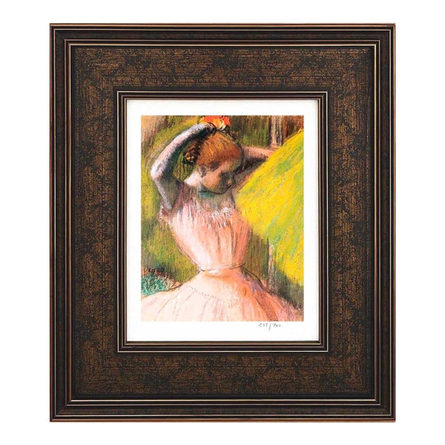 Edgar Degas Danseuse a Mi-Corps Se Coiffant Framed For Sale