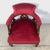 Early 20th Century Vintage Empire Revival Upholstered Armchair With Casters For Sale - Image 5 of 12